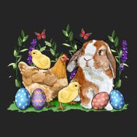 Easter Bunny And Chicks With Floral Premium Hoodie | Teevron