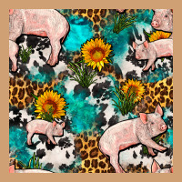 American Yorkshire Pig Seamless Pattern Vintage Tee | Teevron