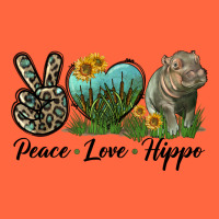 Peace Love Hippo Premium Hoodie | Teevron