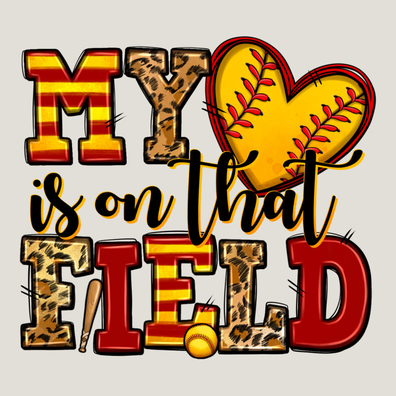 My Heart Is On That Field Softball Heavy Core Tee by Jasminsmagicworld | Teevron