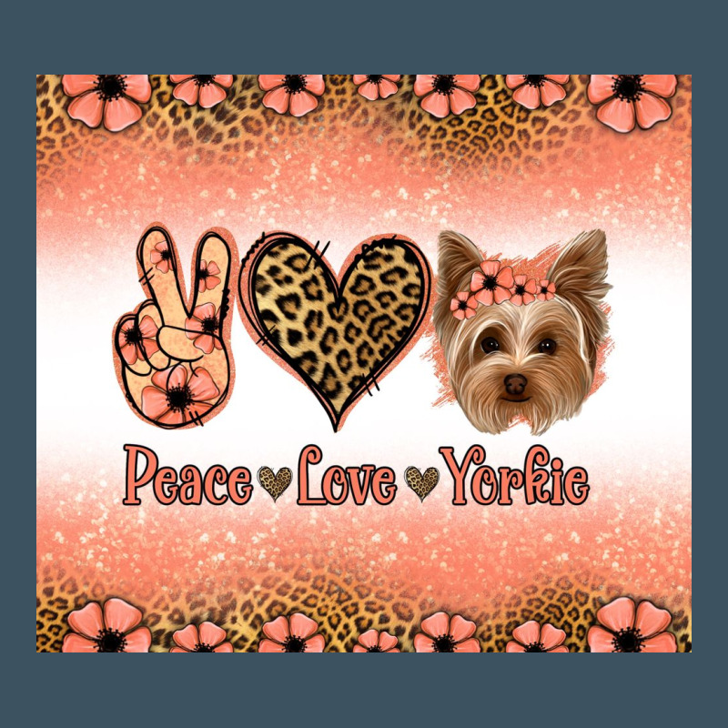 Peace Love Yorkie Urban Heavy Tee by Jasminsmagicworld | Teevron