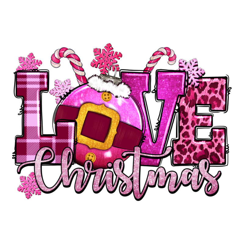 Love Christmas Pink Premium Tee by CowGirlArtShop | Teevron