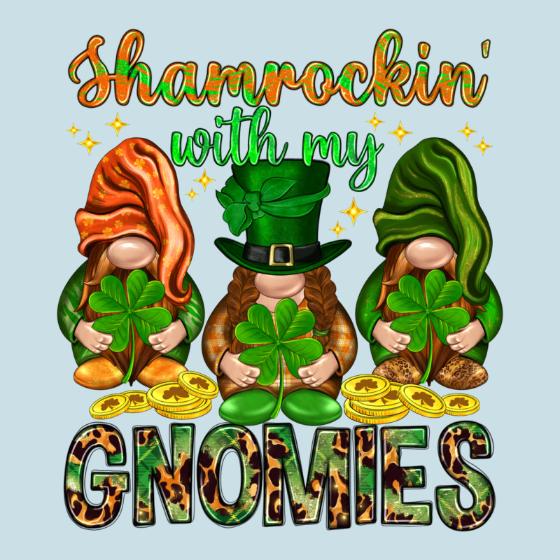 Shamrockin' With My Gnomies St. Patricks Day Ladies Tee by HowdyJamesFarm | Teevron