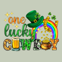 One Lucky Cowboy St. Patricks Day Ladies Tee | Teevron
