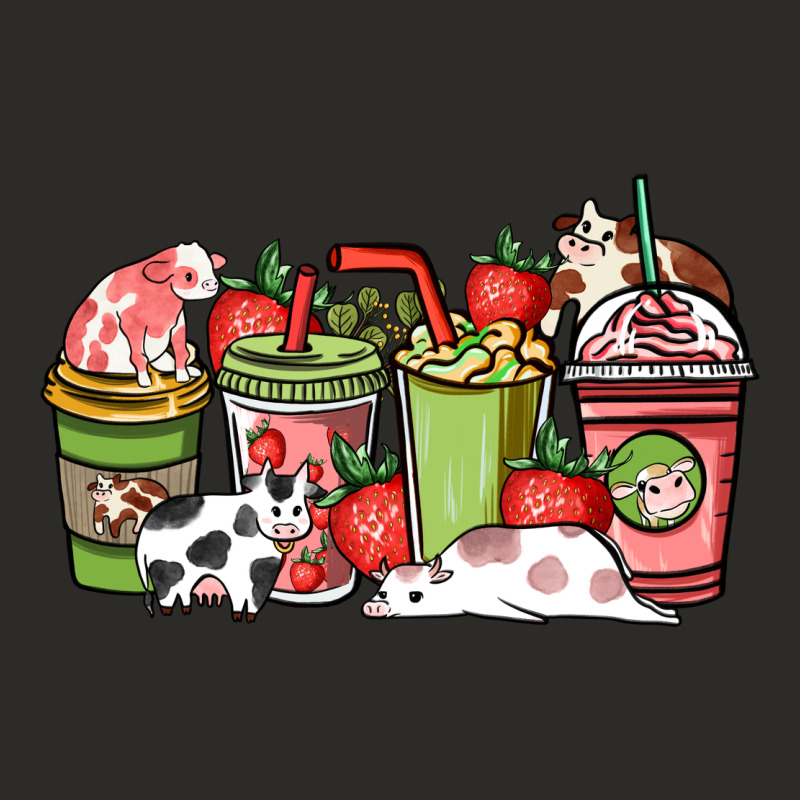 Cow And Strawberry Coffee Cups Heavy Core Tee by HowdyJamesFarm | Teevron