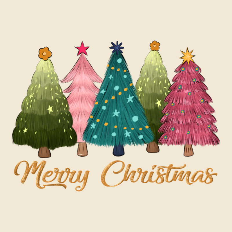 Merry Christmas Trees Premium Tee by CowGirlArtShop | Teevron