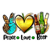 Peace Love Beer Zipper Hoodie | Teevron