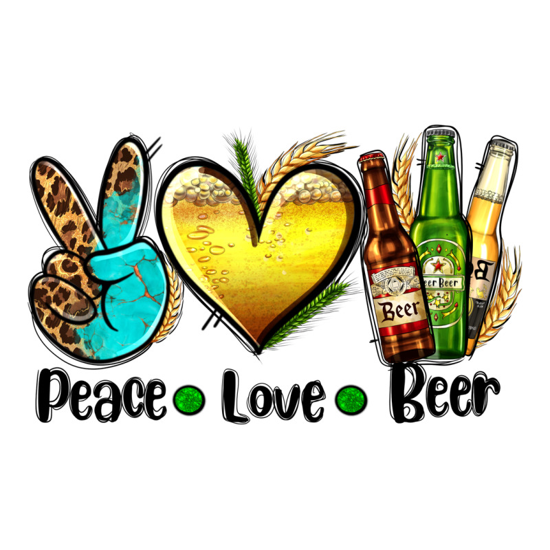Peace Love Beer Zipper Hoodie by AdoDesignShop | Teevron