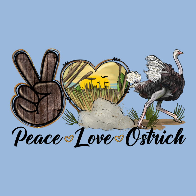 Peace Love Ostrich Premium Hoodie by LillyAllenDesigns | Teevron