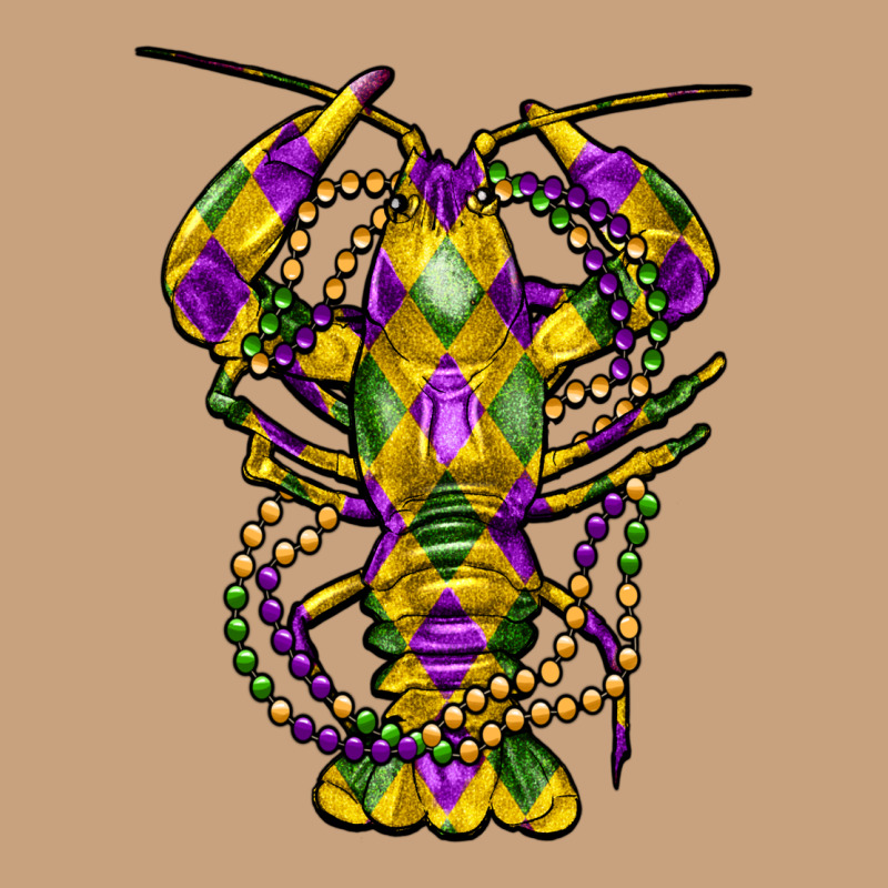Mardi Gras Crawfish Vintage Tee by FaDigitalArtStudio | Teevron