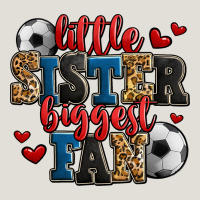 Little Sister Biggest Fan Soccer Heavy Core Tee | Teevron