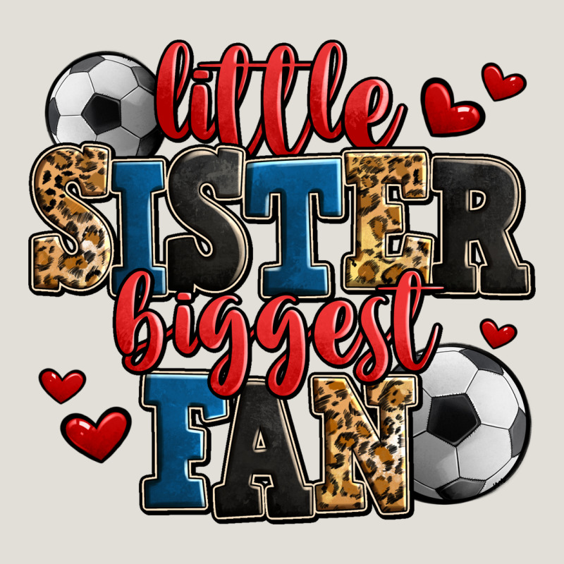 Little Sister Biggest Fan Soccer Heavy Core Tee by Jasminsmagicworld | Teevron
