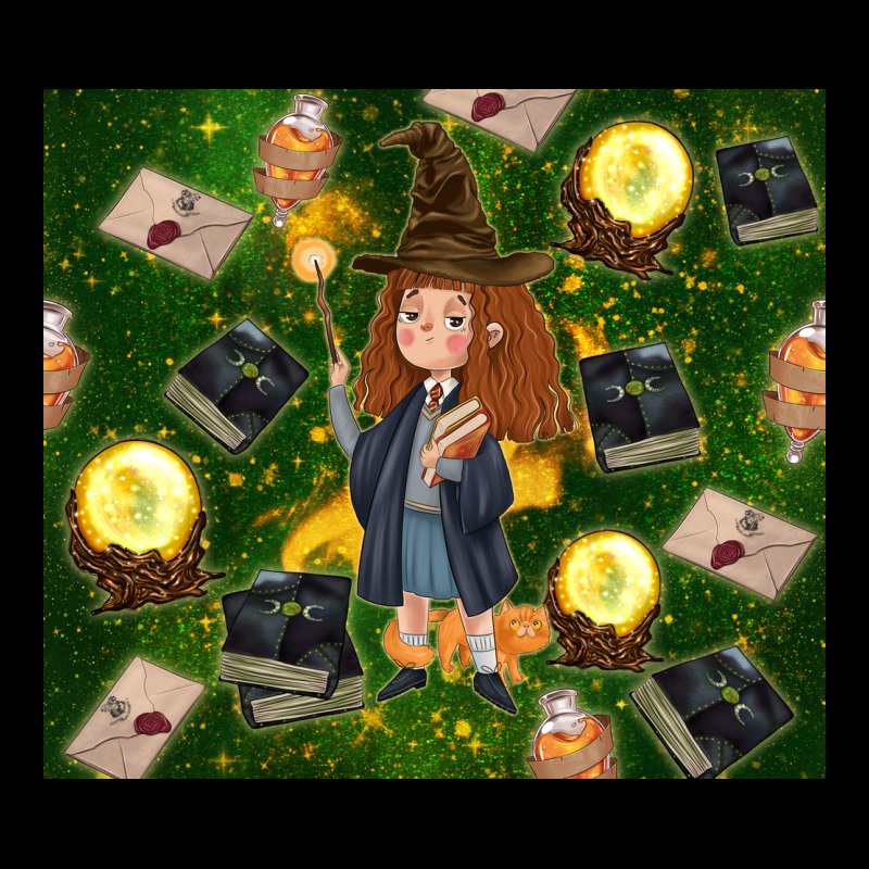 Wizard Girl With Magic Heavy Core Tee by TumblerDesignByShophia | Teevron