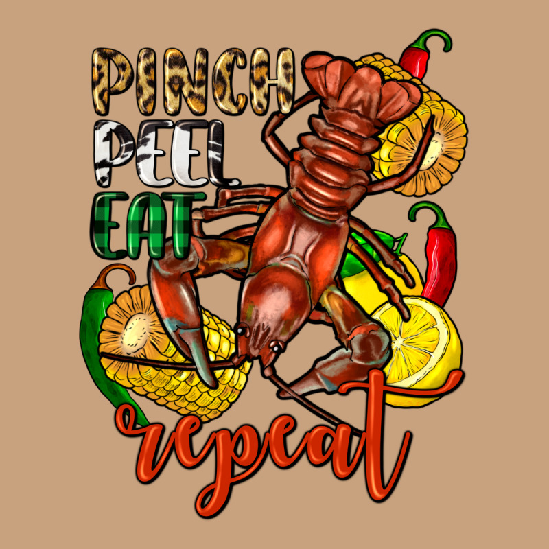 Pinch Peel Eat Repeat Crawfish Vintage Tee by FaDigitalArtStudio | Teevron