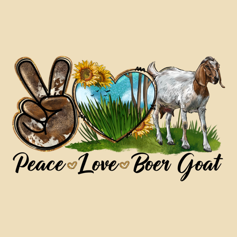 Peace Love Boer Goat Premium Hoodie by LillyAllenDesigns | Teevron