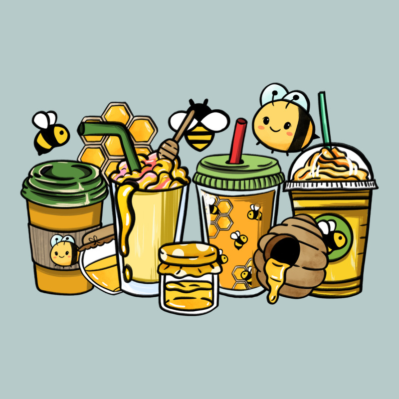 Honey Bee Coffee Cups Heavy Core Tee by HowdyJamesFarm | Teevron