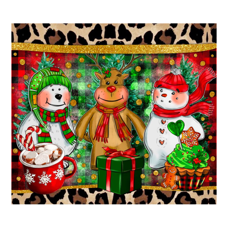 Christmas Snowman Polar Bear Reindeer Classic Tee by CowGirlArtShop | Teevron