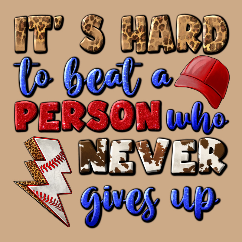 It's Hard To Beat A Person Who Never Gives Up Vintage Hoodie by BundleAndBundleShop | Teevron