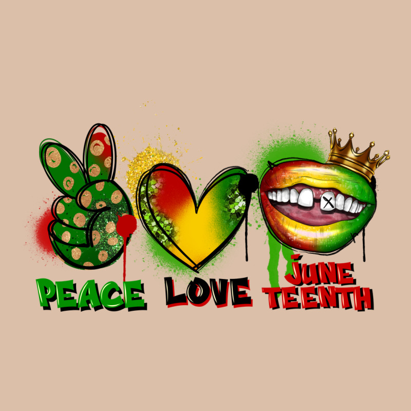 Peace Love Juneteenth Urban Heavy Tee by FaDigitalArtStudio | Teevron