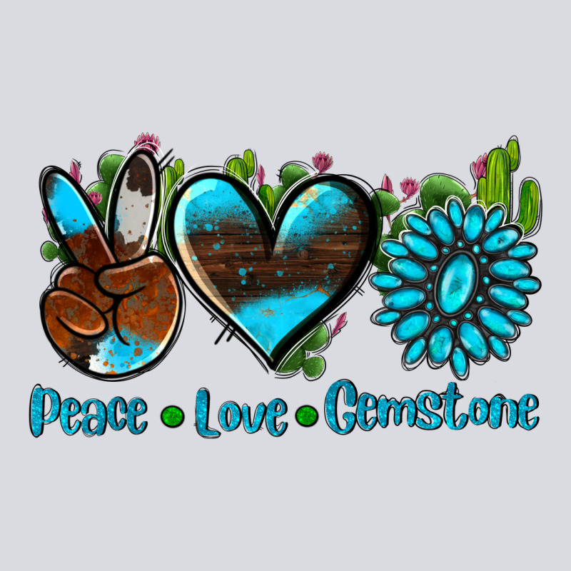 Peace Love  Gemstone Zipper Hoodie by AdoDesignShop | Teevron