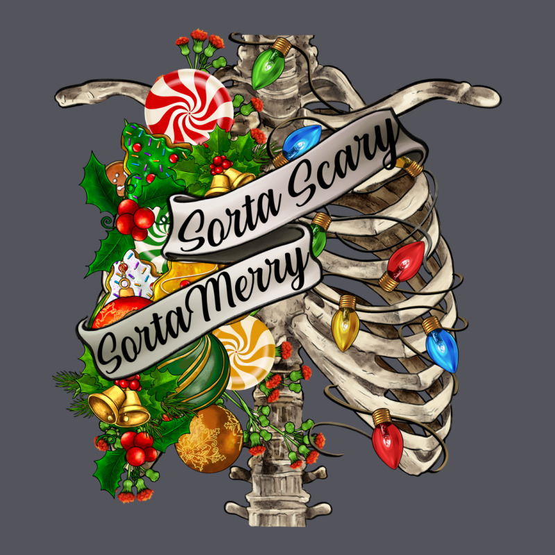 Sorta Merry Sorta Scary Chest Vintage Hoodie by FaDigitalArtStudio | Teevron