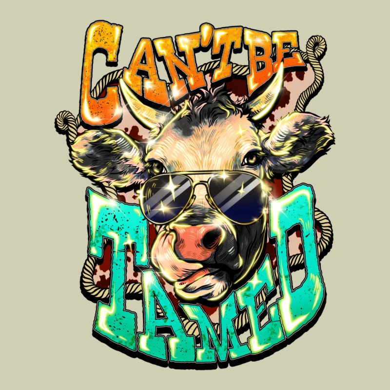 Can't Be Tamed Cow Heavy Core Tee by HowdyJamesFarm | Teevron