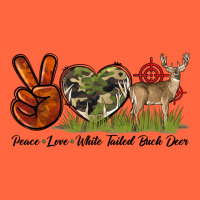 Peace Love White Tailed Buck Deer Premium Hoodie | Teevron