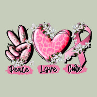 Peace Love Cure Breast Cancer Classic Tee | Teevron