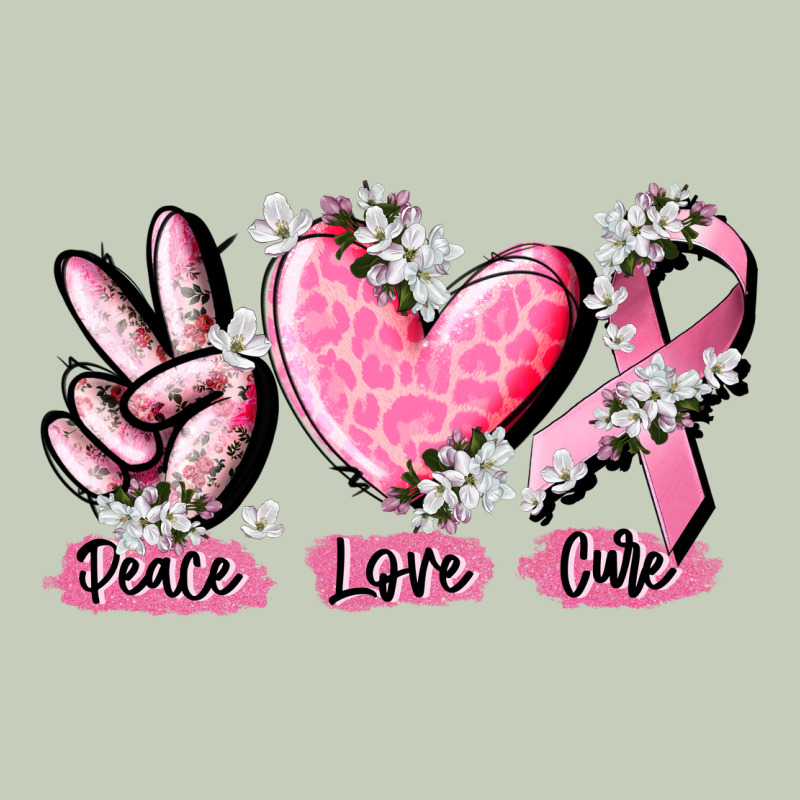 Peace Love Cure Breast Cancer Classic Tee by CowGirlArtShop | Teevron