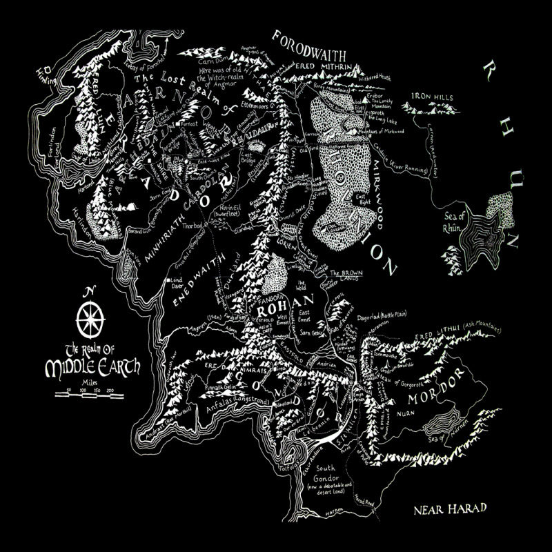 Middle Earth Map [tb] Urban Hoodie by linhVisuals | Teevron
