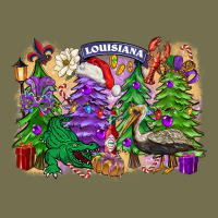Christmas Louisiana Mardi Gras Trees Vintage Hoodie | Teevron