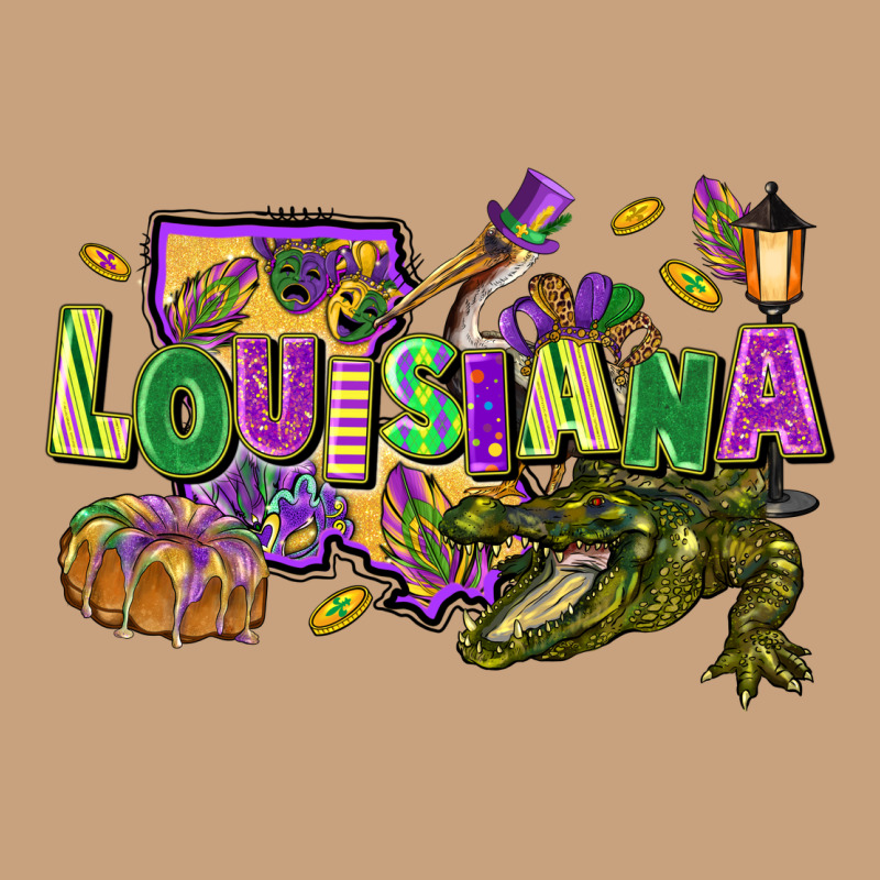 Louisiana Mardi Gras Vintage Tee by FaDigitalArtStudio | Teevron
