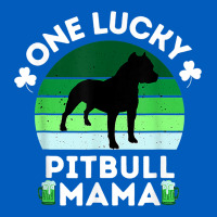 Funny St Patrick's Day One Lucky Pitbull Mama Pitbulldog T Shirt Urban Hoodie | Teevron
