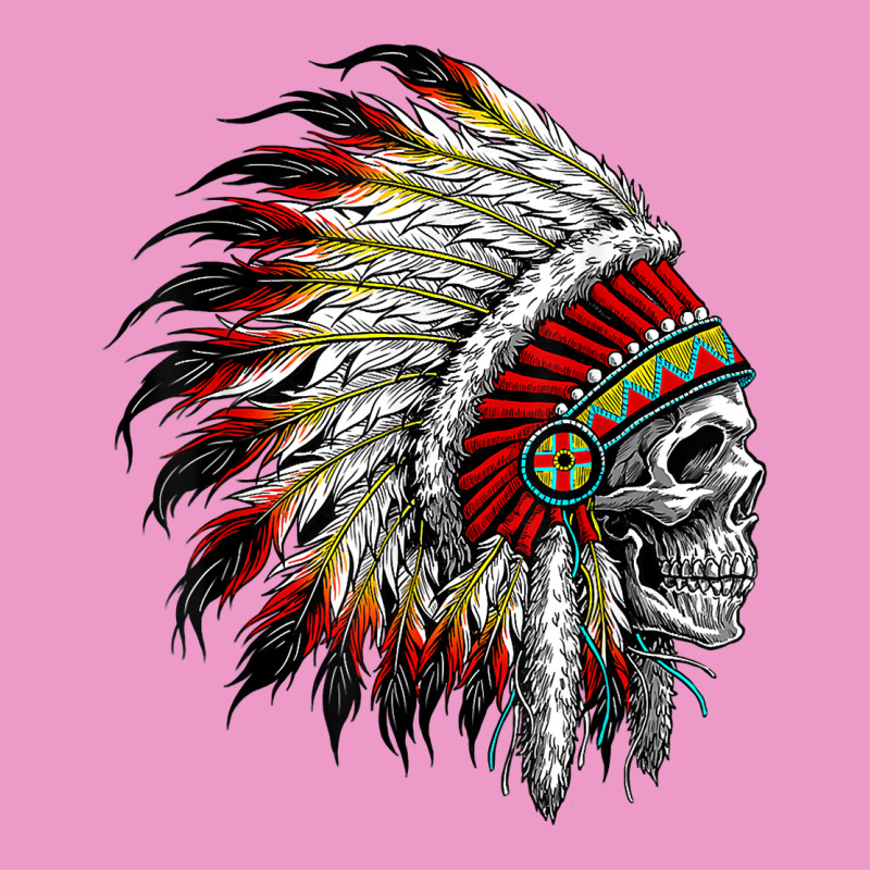 Native American Indian Chief Skull Motorcycle Headdress  T Shirt Urban Hoodie by linhVisuals | Teevron