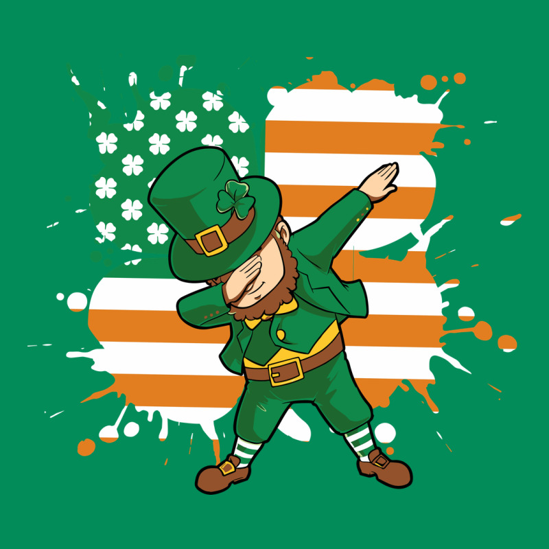 Dabbing Leprechaun Irish American Flag Urban Hoodie by linhVisuals | Teevron