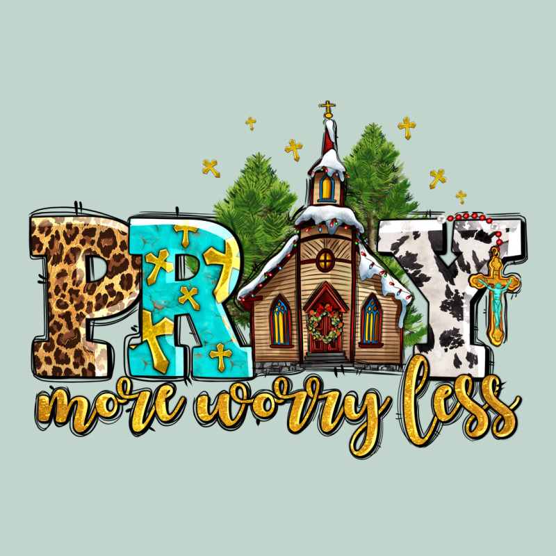 Pray More Worry Less With Church Zipper Hoodie by AdoDesignShop | Teevron