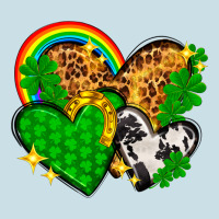St. Patrick's Day Hearts With Leopard Ladies Tee | Teevron