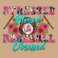 Stressed Blessed & Baseball Obsessed Vintage Hoodie | Teevron
