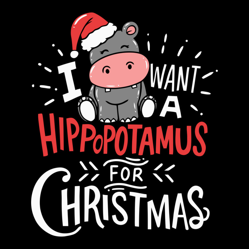 I Want Hippopotamus For Christmas Hippo Xmas Gift Urban Hoodie by linhVisuals | Teevron