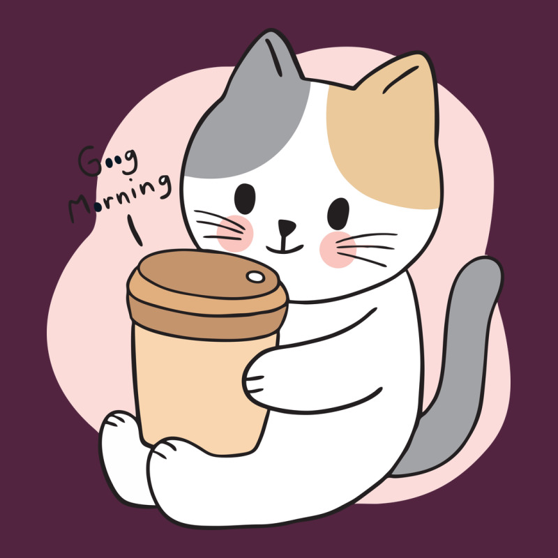 Cat Drinking Coffee Kitten Kawaii Japanese Kitty Urban Hoodie by linhVisuals | Teevron