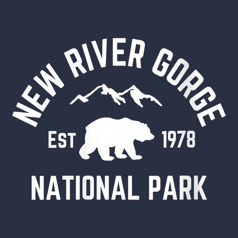 Womens New River Gorge National Park Bear West Virginia Nature V Neck Urban Hoodie by linhVisuals | Teevron