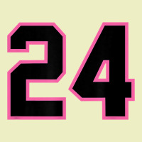 Number 24 Sports Jersey Athlete Fan Pink Black Lucky Number T Shirt Urban Hoodie | Teevron