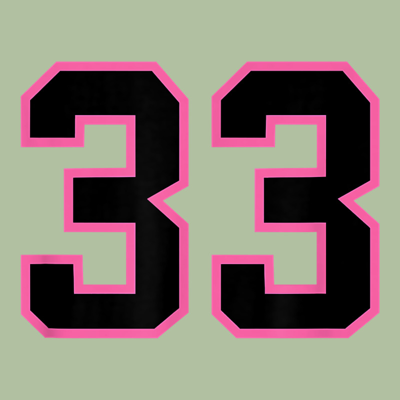 Number 33 Sports Jersey Athlete Fan Pink Black Lucky Number T Shirt Urban Hoodie by linhVisuals | Teevron