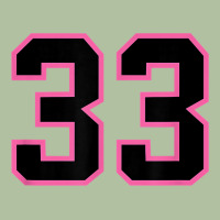 Number 33 Sports Jersey Athlete Fan Pink Black Lucky Number T Shirt Urban Hoodie | Teevron