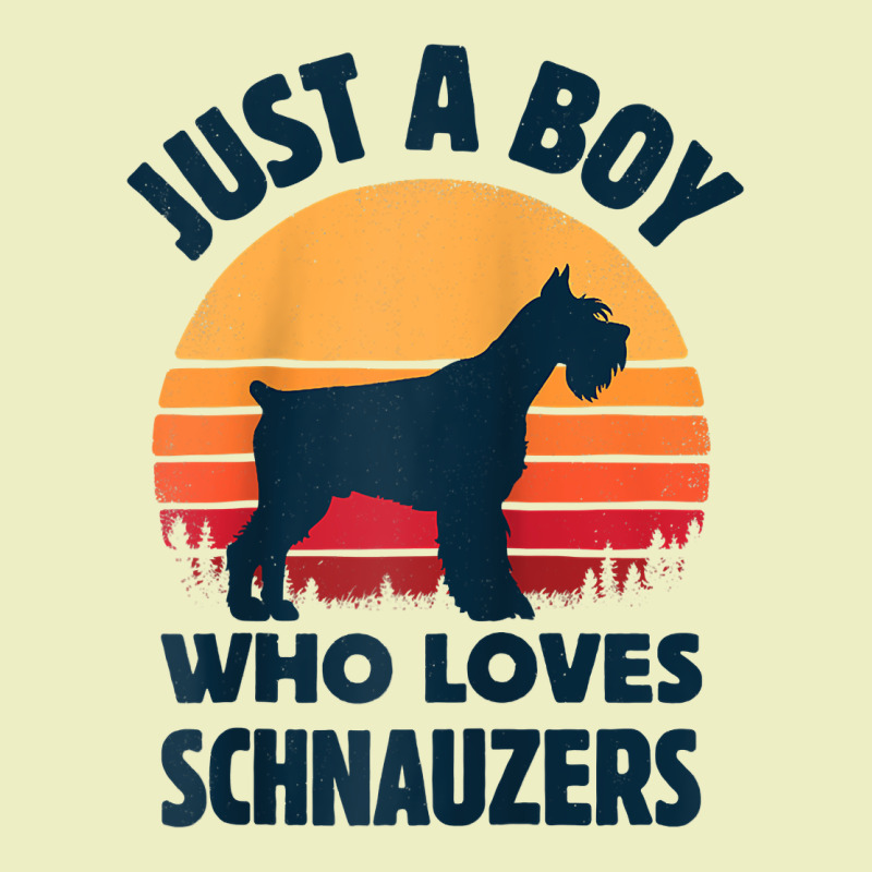 Schnauzer Just A Boy Who Loves Dogs Men Retro Vintage Sunset Raglan Ba Urban Hoodie by linhVisuals | Teevron