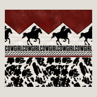 Cowgirl With Cowhide Heavy Core Tee | Teevron