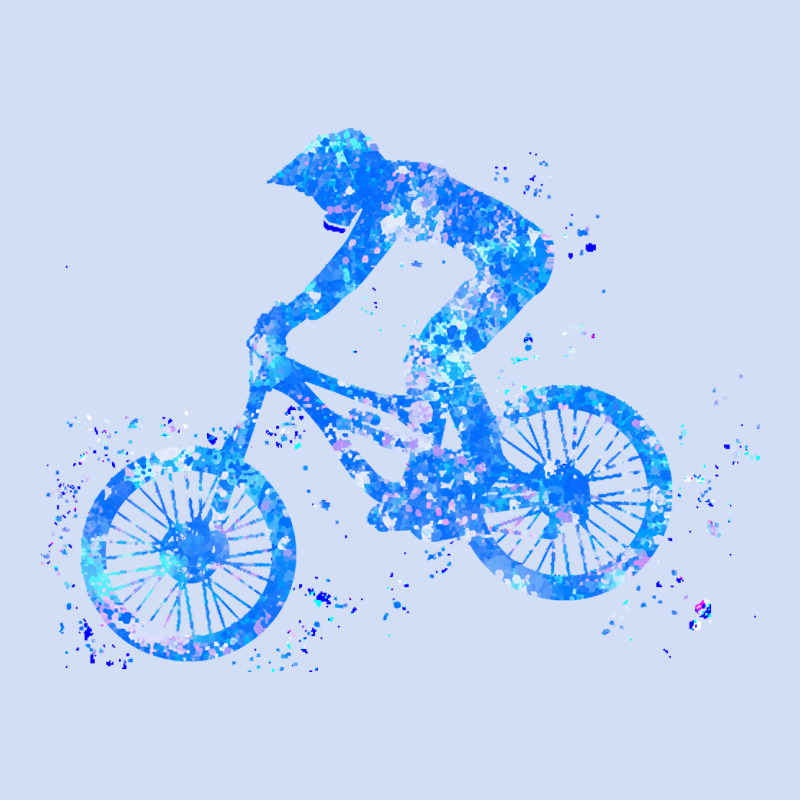 Downhill Mountain Bike T  Shirt Downhill Mountain Bike Jump Blue Water Urban Hoodie by linhVisuals | Teevron