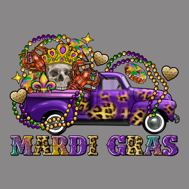Mardi Gras Skull Truck Vintage Tee by FaDigitalArtStudio | Teevron