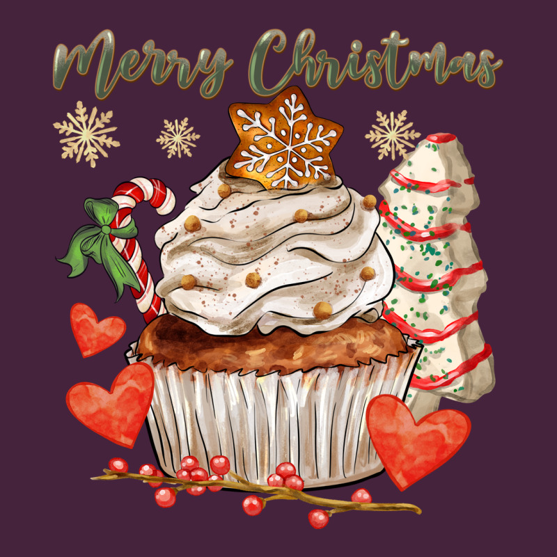 Merry Christmas Cupcake Premium Tee by CowGirlArtShop | Teevron