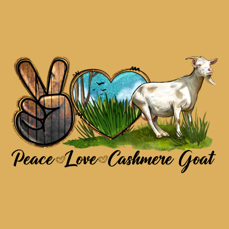 Peace Love Cashmere Goat Premium Hoodie by LillyAllenDesigns | Teevron